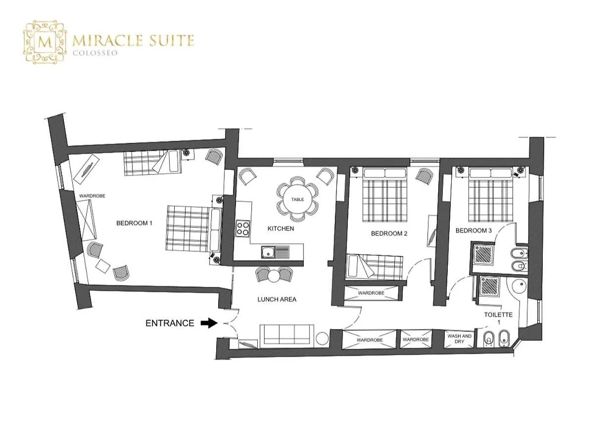 Colosseo Miracle Suite ローマ アパート
